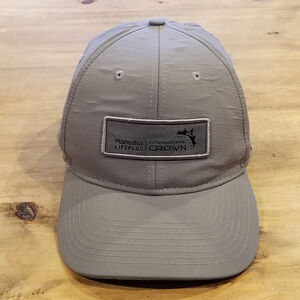 D. Hudson Hanwha Lifeplus International Crown Hat Gray Strap Back Golf